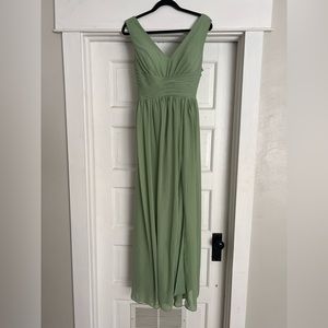 Sage green bridesmaid dress